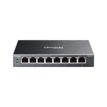 TP-Link Omada ES208GP switch Gestionado L2 Gigabit Ethernet (10/100/1000) Energía sobre Ethernet (PoE) DIN rail Negro