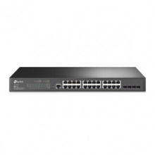 TP-LINK PUERTOS GIGABIT,24 PUERTOS RJ45 GIGABIT Y 4 RANURAS SFP GIGABIT PROPORCIONAN CONEXIONES DE ALTA VELOCIDAD,INTEGRADO EN O