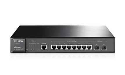 Comprar TP-LINK SWITCH ADMINISTRADO JETSTREAM™ 8 PUERTOS GIGABIT L2 + 2 RANURAS SFP, OMADA SDN CONTROLLER