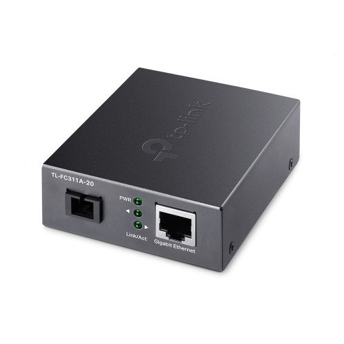 TP-Link TL-FC311A-20 convertidor de medio 1000 Mbit/s 1550 nm Monomodo Negro (1)