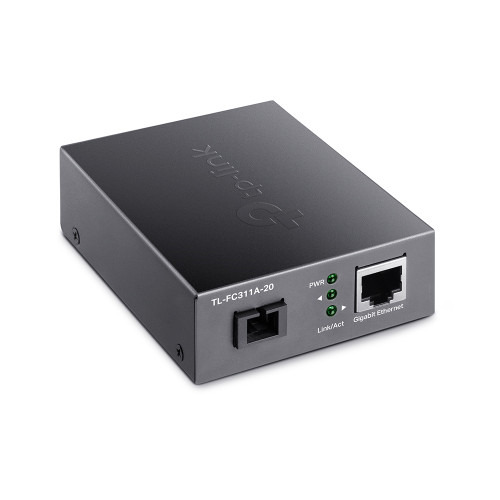 TP-Link TL-FC311A-20 convertidor de medio 1000 Mbit/s 1550 nm Monomodo Negro (2)