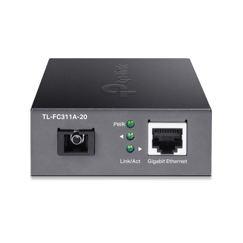 TP-Link TL-FC311A-20 convertidor de medio 1000 Mbit/s 1550 nm Monomodo Negro (3)