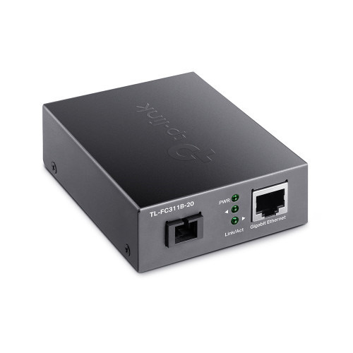 TP-Link TL-FC311B-20 convertidor de medio 1000 Mbit/s 1550 nm Monomodo Negro (2)