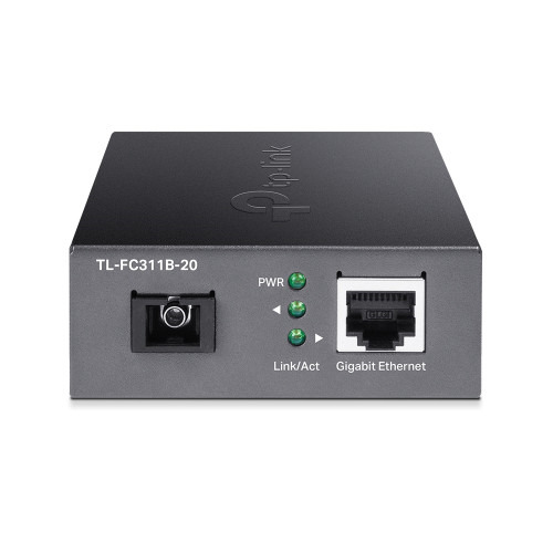 TP-Link TL-FC311B-20 convertidor de medio 1000 Mbit/s 1550 nm Monomodo Negro (3)