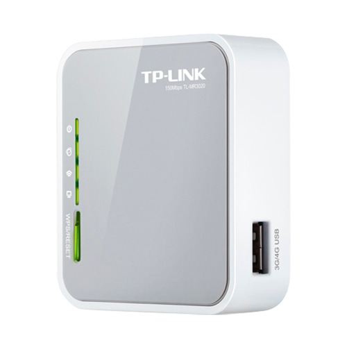 TP-LINK TL-MR3020 TP-LINK - Router Wifi portátil 3G/4G - Conexiones Ethernet, USB - Pinchos 3G/4G y Wifi - Permite conectarse a