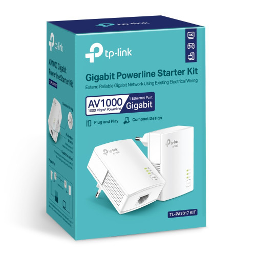 TP-Link TL-PA7017 KIT 1000 Mbit/s Ethernet Blanco 2 pieza(s) (4)