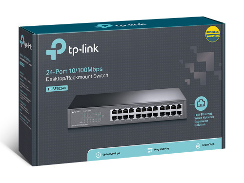 TP-LINK TL-SF1024D switch Fast Ethernet (10/100) Negro (4)