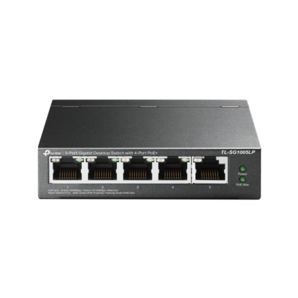 Comprar TP-LINK TL-SG1005LP switch No administrado Gigabit Ethernet (10/100/1000) Energía sobre Ethernet (PoE) Negro