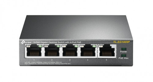 TP-LINK TL-SG1005P No administrado Gigabit Ethernet (10/100/1000) Energía sobre Ethernet (PoE) Negro