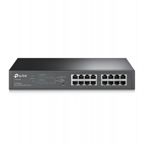TP-LINK TL-SG1016PE Gestionado Gigabit Ethernet (10/100/1000) Energía sobre Ethernet (PoE) Negro (1)