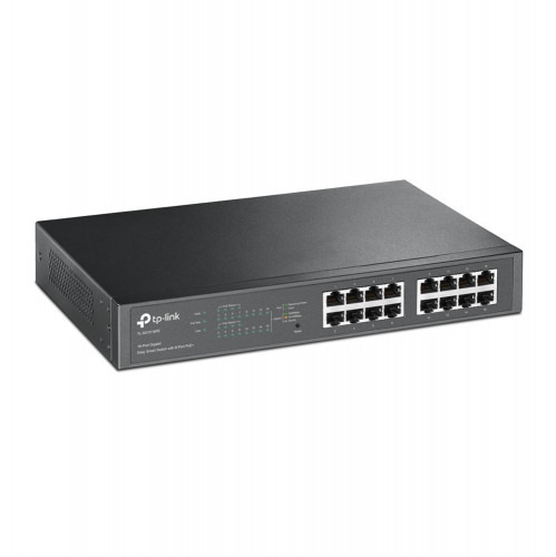 TP-LINK TL-SG1016PE Gestionado Gigabit Ethernet (10/100/1000) Energía sobre Ethernet (PoE) Negro (2)