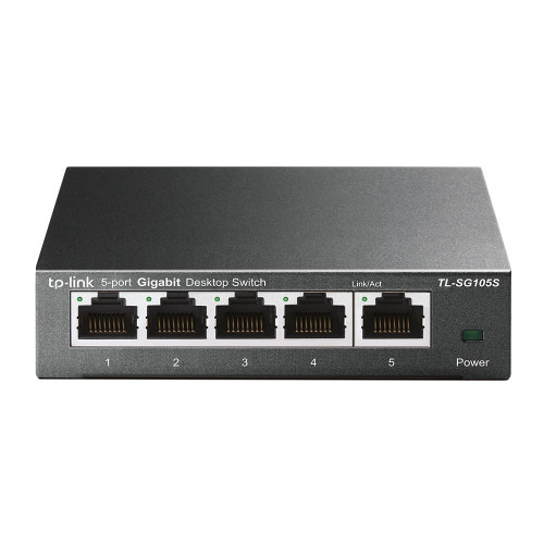 TP-LINK TL-SG105S No administrado L2 Gigabit Ethernet (10/100/1000) Negro (1)