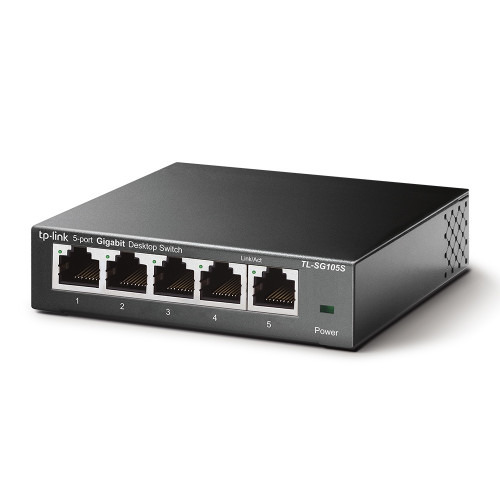 TP-LINK TL-SG105S No administrado L2 Gigabit Ethernet (10/100/1000) Negro (2)