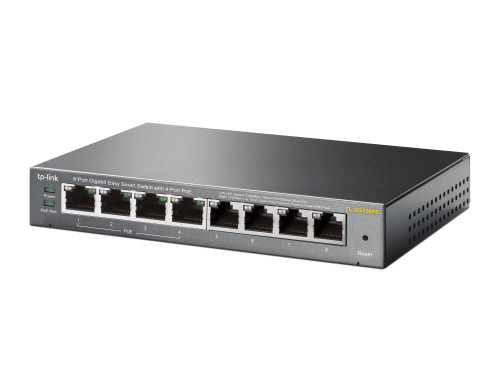 TP-LINK TL-SG108PE No administrado Gigabit Ethernet (10/100/1000) Energía sobre Ethernet (PoE) Negro (3)