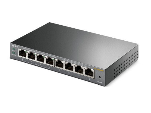 TP-LINK TL-SG108PE No administrado Gigabit Ethernet (10/100/1000) Energía sobre Ethernet (PoE) Negro (4)