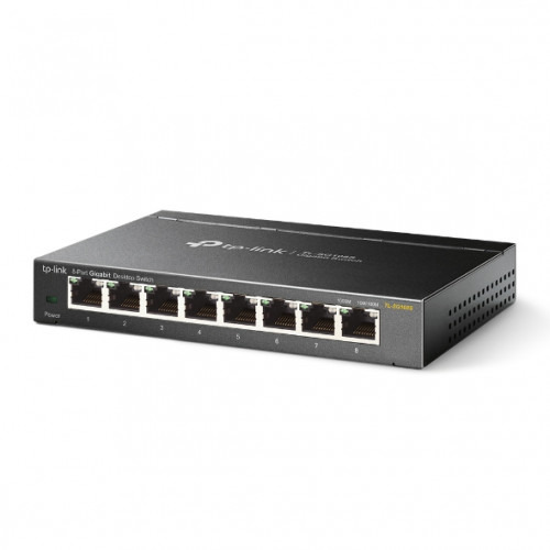 TP-LINK TL-SG108S No administrado L2 Gigabit Ethernet (10/100/1000) Negro (1)