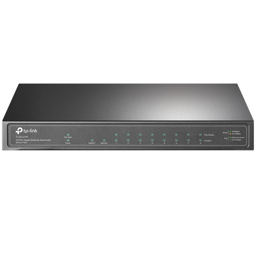 TP-LINK TL-SG1210P Gigabit Ethernet (10/100/1000) Gris Energía sobre Ethernet (PoE) (1)
