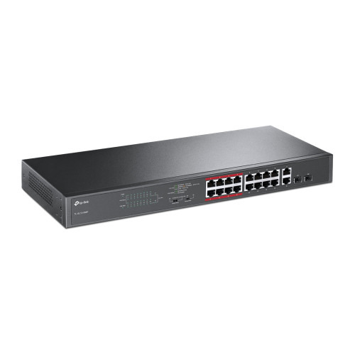 TP-LINK TL-SL1218MP No administrado Gigabit Ethernet (10/100/1000) Energía sobre Ethernet (PoE) Negro (3)