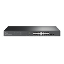 TP-Link TPLINK-045 SG2218P Switch JetStream Omada by TP-Link. 16 puertos PoE+ Gigabit. 2 ranuras SFP Gigabit. Entrega PoE total