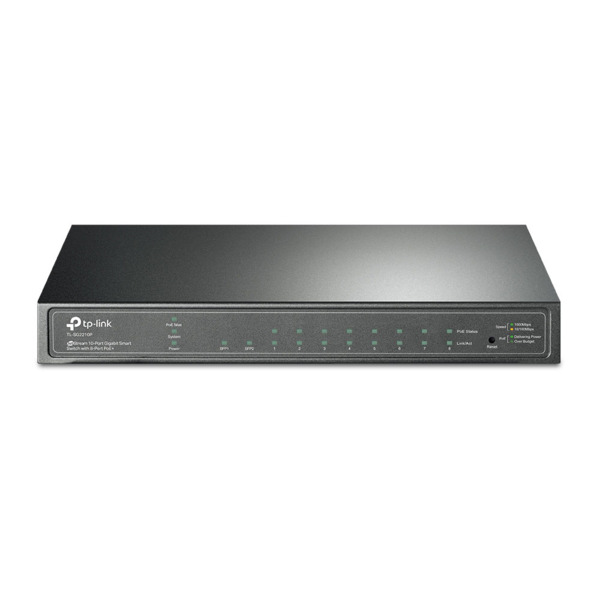 TP-Link TPLINK-047 SG2210P Switch JetStream Omada by TP-Link. 8 puertos PoE+ Gigabit. 2 ranuras SFP Gigabit. Entrega PoE total d