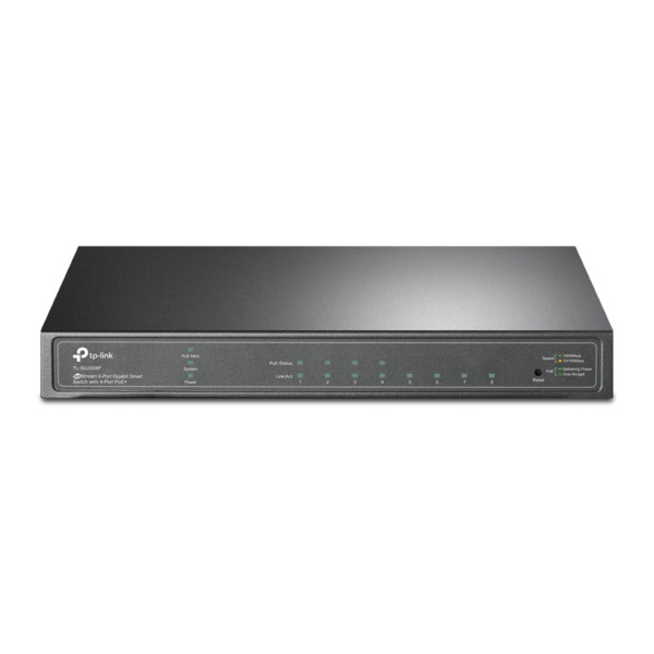 TP-Link TPLINK-049 SG2008P Switch JetStream Omada by TP-Link. 8 puertos Ethernet Gigabit, de los cuales 4 puertos PoE+. Entrega