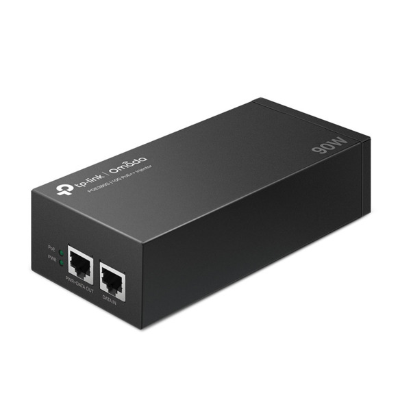 TP-Link TPLINK-062 POE380S Inyector PoE++ Omada by TP-Link. 2 puertos de 10 Gbps. PoE++ IEEE802.3af/at/bt. Hasta 90 W de potenci