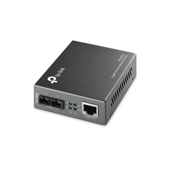 TP-Link TPLINK-071 MC200CM Conversor de medios multimodo Gigabit Omada by TP-Link. Convierte señales de fibra óptica a Ethernet