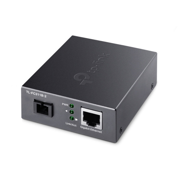 TP-Link TPLINK-074 FC311B-2 Conversor de medios Gigabit WDM Omada by TP-Link. Convierte señales de fibra óptica a Ethernet y vic