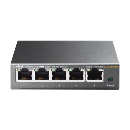 Comprar TP-Link TPLINK-116 TL-SG105E Switch de escritorio TP-Link. 5 puertos Ethernet Gigabit autonegociados. Capacidad de conmutación de 10 Gbps. QoS DSCP y IGMP Snooping. Funciones de gestión básicas mediante GUI basada en web. Instalación en pared o s