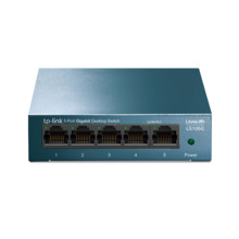 TP-Link TPLINK-130 LS105G Switch TP-Link de sobremesa. 5 puertos Ethernet Gigabit. Puertos autonegociados / Auto MDI/MDIX. Capac