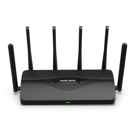 Comprar TP-Link TPLINK-179 MR47BE Router Mercusys BE9300 tribanda con Wi-Fi 7. Velocidad combinada hasta 9,3 Gbps. Tres bandas (2,4 GHz, 5 GHz y 6 GHz). 4 puertos 2,5G. Soporte para EasyMesh, VPN, QoS por dispositivo y WPA3. Compatible con más de 300 dis