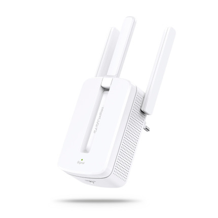Comprar TP-Link TPLINK-189 MW300RE Extensor Wi-Fi Mercusys N300. Banda única 2,4 GHz con velocidad de hasta 300 Mbps. 3 antenas externas. Botón WPS. Indicador LED multicolor de señal. Instalación en pared. Seguridad WPA2. Plug & Play. Diseño compacto