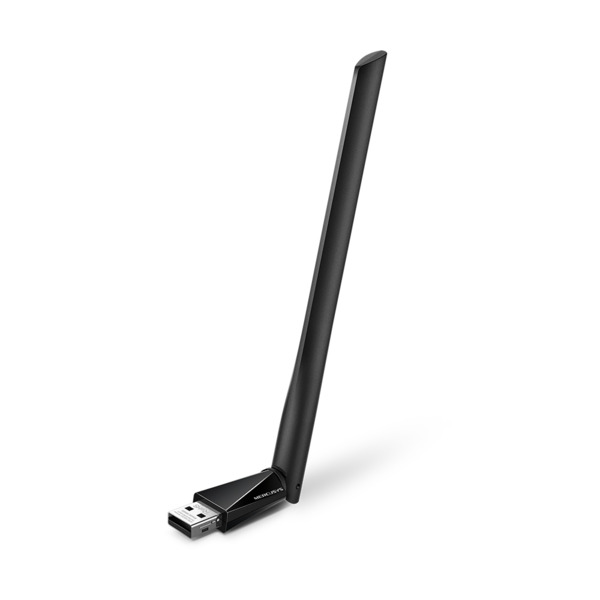 TP-Link TPLINK-191 MU6H Adaptador Mercusys AC650 Wi-Fi USB. Dual band 2,4/5 GHz. Velocidad combinada hasta 650 Mbps. 1 antena ex