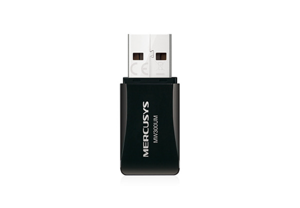 TP-Link TPLINK-192 MW300UM Adaptador Wi-Fi USB Mercusys N300. Banda única 2,4 GHz. Velocidad hasta 300 Mbps. Interfaz USB 2.0. A