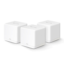 TP-Link TPLINK-209 Halo H60X(3-pack) Sistema Mesh Mercusys Halo H60X con Wi-Fi 6. Velocidad combinada hasta 1500 Mbps. Dual band