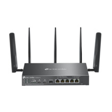 TP-Link TPLINK-232 ER706WP-4G Router VPN 4G+ TP-Link Omada. 4G+ Cat6 hasta 300 Mbps. Wi-Fi 6 AX3000 con 2402 Mbps en 5 GHz y 574