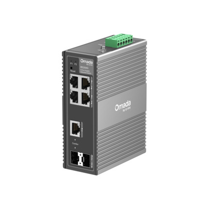 Comprar TP-Link TPLINK-236 IES206G Switch industrial Gigabit gestionable TP-Link Omada. 6 puertos Gigabit con 4 RJ45, 1 combo RJ45/SFP y 1 SFP dedicado. Gestión Easy Managed con VLAN, QoS y STP/RSTP. Diseño industrial IP40. Alimentación redundante. Monta