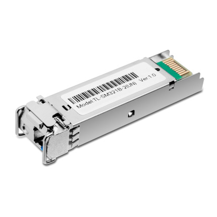 Comprar TP-Link TPLINK-249 SM321B-2 Módulo SFP gigabit WDM TP-Link Omada. Estándar 1000Base-BX. Fibra monomodo LC simplex. Alcance de hasta 2 km. Transceptor bidireccional con DDM para monitorización en tiempo real. Diseño hot swappable compatible con SF