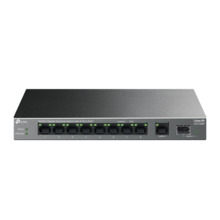TP-Link TPLINK-264 LS1210GP Switch no gestionable PoE+ TP-Link LiteWave. 9 puertos Gigabit y 1 SFP. 8 puertos PoE+ de 61 W. Modo