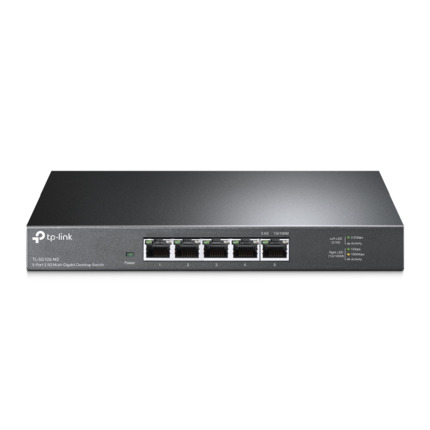 Comprar TP-Link TPLINK-267 TL-SG105-M2 Switch no gestionable TP-Link con 5 puertos 2,5 Gbps. Capacidad de conmutación de 25 Gbps. Prevención de bucles. QoS 802.1p/DSCP. Compatible con IGMP Snooping. Funcionamiento silencioso sin ventilador. Carcasa metál