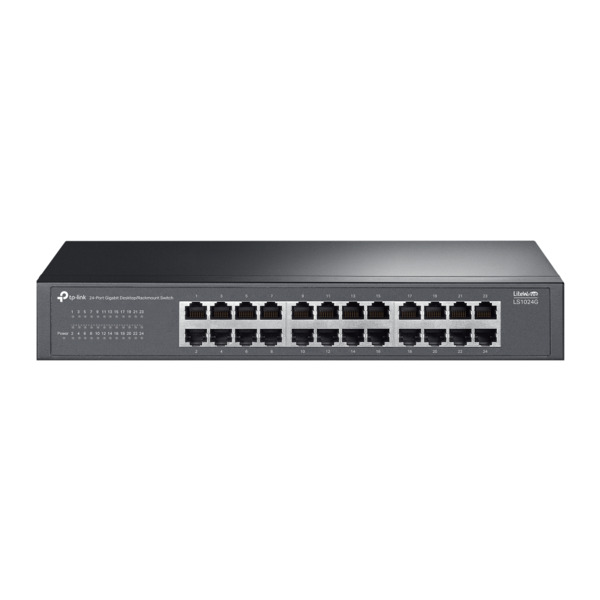 TP-Link TPLINK-268 LS1024G Switch Gigabit no gestionable TP-Link LiteWave. 24 puertos RJ45 10/100/1000 Mbps con auto negociación