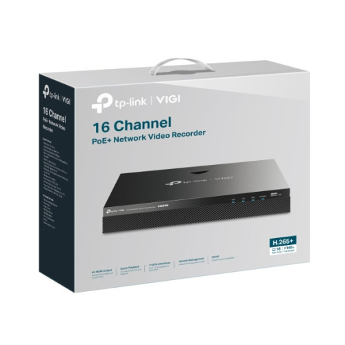 TP-Link VIGI VIGINVR2016H-16MP4TB Grabadore de vídeo en red (NVR) Negro (5)