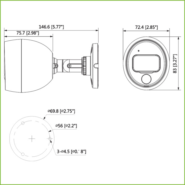 Tubular con PIR Funcional HDCVI 4K DN IR20m 0Lux 2.8mm IP67 (1)