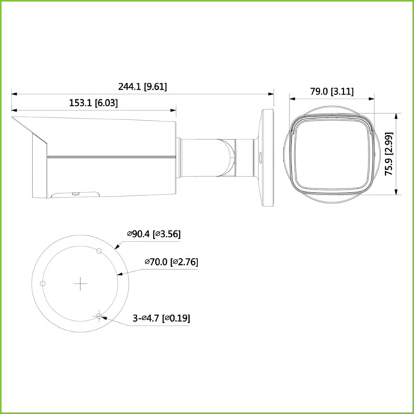 Tubular HDCVI 4EN1 5M DN WDR Starlight IR80m 2.7-13.5mm VFM IP67 AUDIO MIC (2)