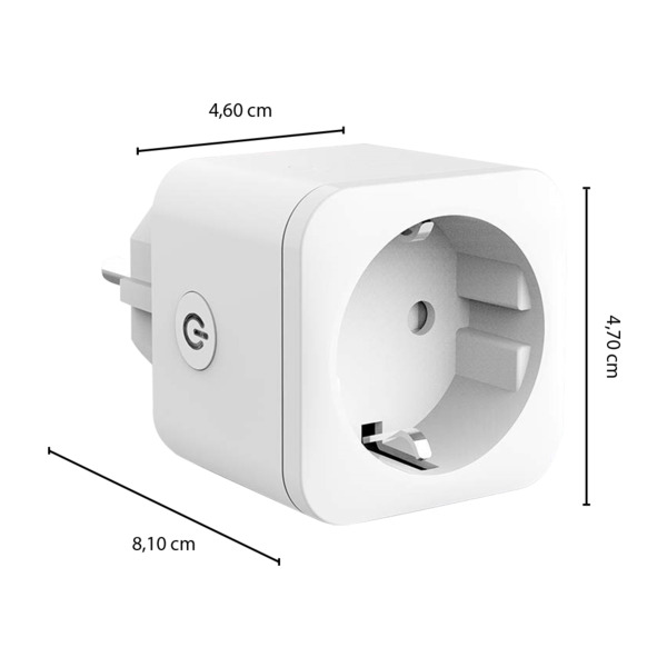 TUYA TY-SOCKETF-W2 Enchufe inteligente - WiFi 2.4 GHz / Matter - Carga máxima 16A - Estadísticas de consumo - Temporizador y cal (7)