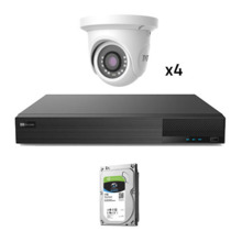 TVT KIT_TVT_1080_1 Kit CCTV 4 cámaras Domo Preconfigurado TVT 1080p