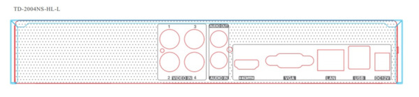 TVT TD-2004NS-HL-L Grabador DVR 5en1 4CH 1080 + 2IP 2MP 1xHDD E/S Audio TVT (2)