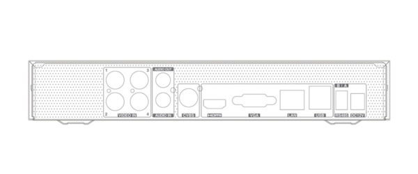 TVT TD-2104NS-HP Grabador DVR 5en1 4CH 8MP + 2IP 8MP E/S Audio 1HDD TVT (2)