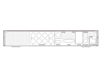 TVT TD-2108NS-HP-H Grabador DVR 5en1 8CH 8MP + 8IP 8MP E/S Audio 1HDD TVT (1)