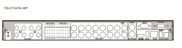 TVT TD-2716NE-HP Grabador DVR 5en1 8MP 16CH + 8IP 2HDD VCA Alarma 16/4 Audio 8/1 TVT (1)